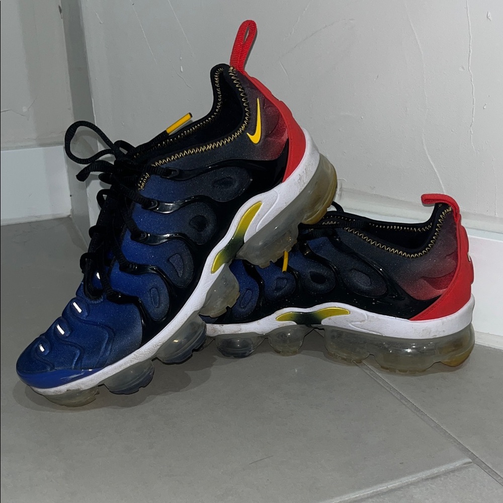 Nike Kids VaporMax Plus - Blue, Red, and Yellow